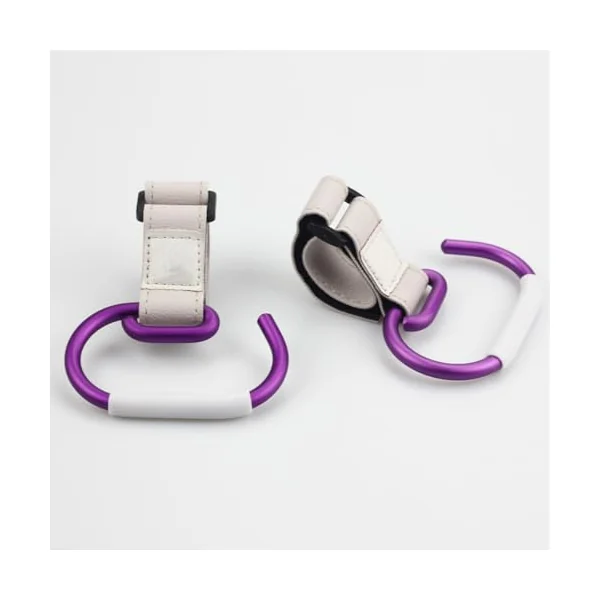 Cabilock Stroller Hooks Clips for Buggy Stroller Hanger Made of Aluminum Alloy for Hanging Diaper Bags Purse