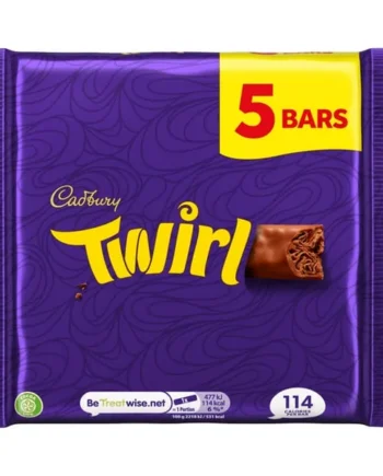 Cadbury Twirl Milk Chocolate 5 Pack Multipack 107.5 g