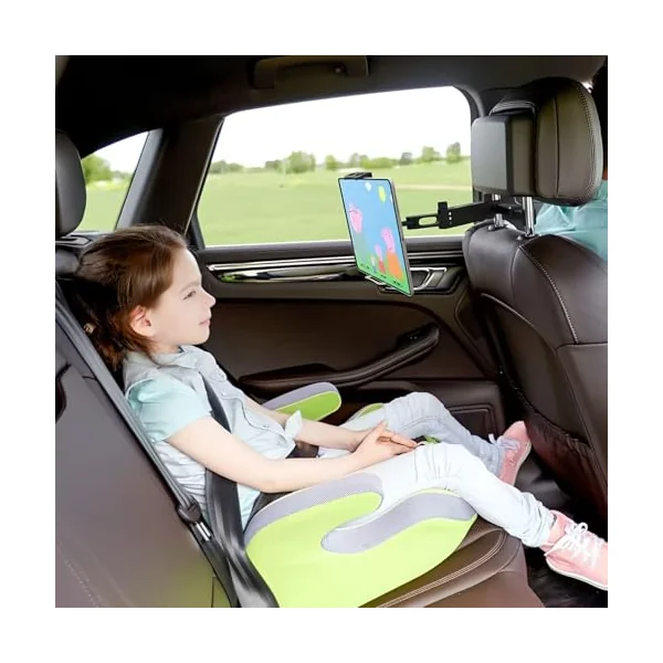 Car Headrest Mount, 360°Rotating Car Seat Mounts Phone & Tablet, Car Tablet Holder for 4-10.6 Inch Devices(Black)