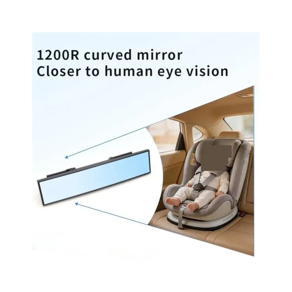 Car Interior Rear View Mirror Car Safety View Back Seat Mirror | Baby Pet Car Mirror Infant Facing Rear Ward Child Care Safety Kids Monitor Car Rearview Mirror