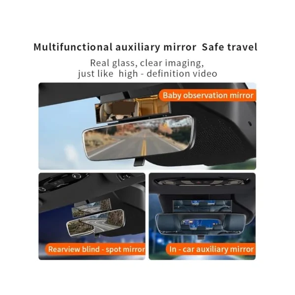Car Interior Rear View Mirror Car Safety View Back Seat Mirror | Baby Pet Car Mirror Infant Facing Rear Ward Child Care Safety Kids Monitor Car Rearview Mirror