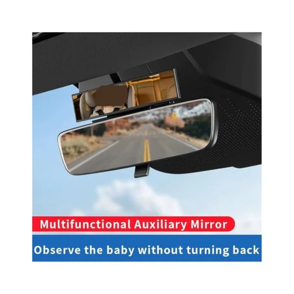 Car Interior Rear View Mirror Car Safety View Back Seat Mirror | Baby Pet Car Mirror Infant Facing Rear Ward Child Care Safety Kids Monitor Car Rearview Mirror
