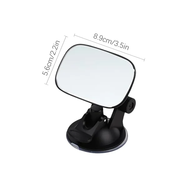 Car Mirror for Kids 360 Degree Rotation Curved Glass | 360 Degree Rotatio Kids Car Seat Mirror Rear Facing for Family SUV Truck Backseat Travel Road Trip
