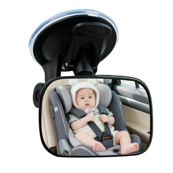 Car Mirror for Kids 360 Degree Rotation Curved Glass | 360 Degree Rotatio Kids Car Seat Mirror Rear Facing for Family SUV Truck Backseat Travel Road Trip