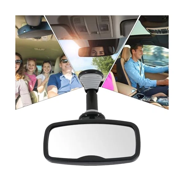 Car Rear View Mirror Clip on Wide Angle | Rear Facing Car Seat Mirrors for Kids Parents Automotive Truck Sedan SUV Interior Travel Road Trip