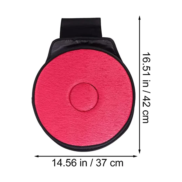 Car Seat Cushion 360 Degree Rotating Pain Relieving Seat Pad, Auto Swivel Seat Cushion for Home Office Chair Wheelchair Boat Stool,Red