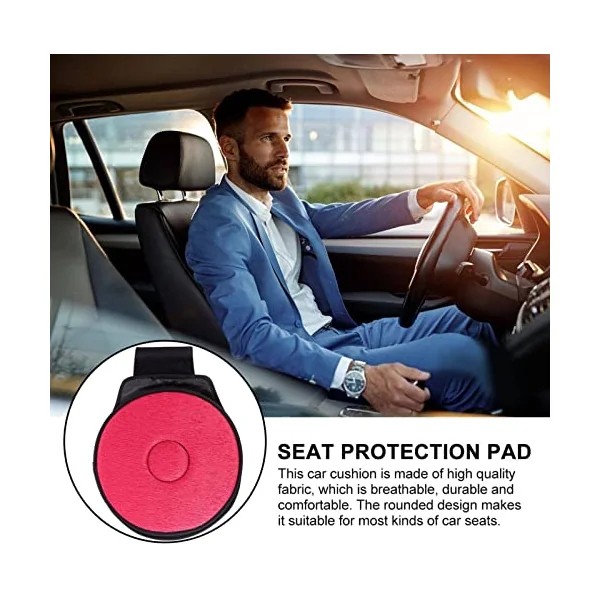 Car Seat Cushion 360 Degree Rotating Pain Relieving Seat Pad, Auto Swivel Seat Cushion for Home Office Chair Wheelchair Boat Stool,Red
