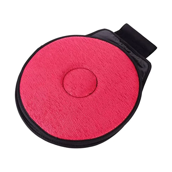 Car Seat Cushion 360 Degree Rotating Pain Relieving Seat Pad, Auto Swivel Seat Cushion for Home Office Chair Wheelchair Boat Stool,Red