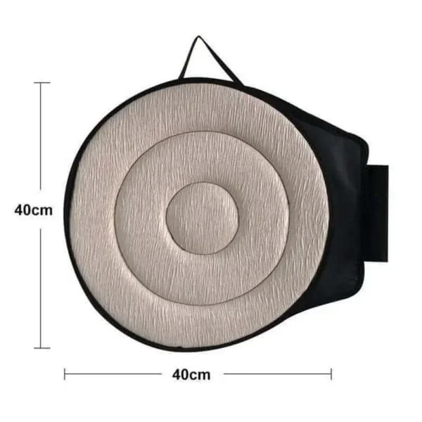 Car Seat Cushion office chair cushion 360° Rotating Seat Cushion Car Seat Aid Chair Seat Revolving Cushion Rotation Auto Memory Foam Pad Mat(Wine red)