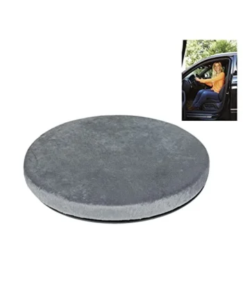 Car Seat Memory Foam Cushion 360° Rotating Chair Pad O Shape Round Wheelchair Revolving Pillow Mobility Aid Antiskid Home Floor Rotatory Cushion Pad Disability Aids for Women Men Elderly Disabled