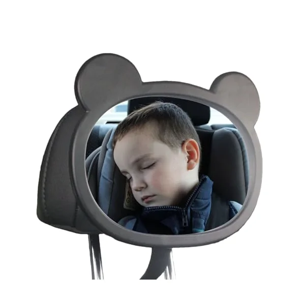 Car Seat Mirror 360 Degree Rotating Shatterproof Safety Observation | Tot Car Mirror Rear Facing Monitor, Backseat, Travel, Stroller, Registry