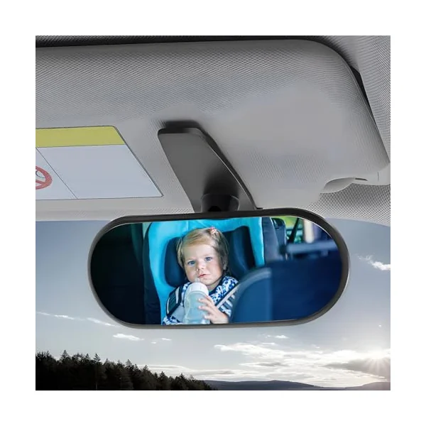 Car Seat Mirror 360-degree Adjustable Clip | Back Seat Automotive Interior Accessories for Rear-Facing Child Night Driving Vehicles RVs