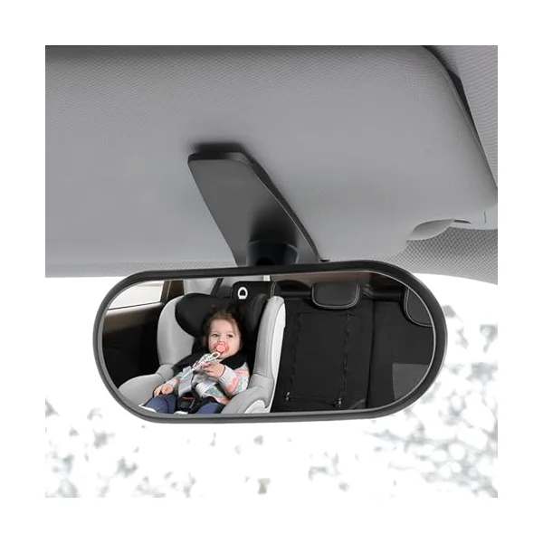 Car Seat Mirror 360-degree Adjustable Clip | Back Seat Automotive Interior Accessories for Rear-Facing Child Night Driving Vehicles RVs