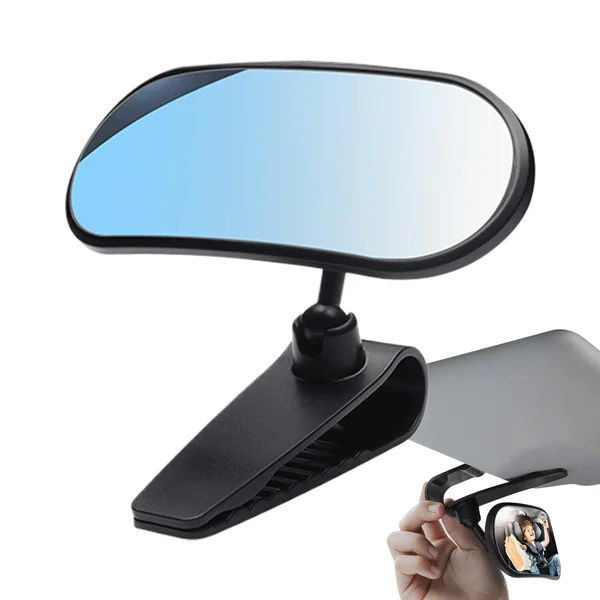 Car Seat Mirror 360-degree Adjustable Clip | Back Seat Automotive Interior Accessories for Rear-Facing Child Night Driving Vehicles RVs