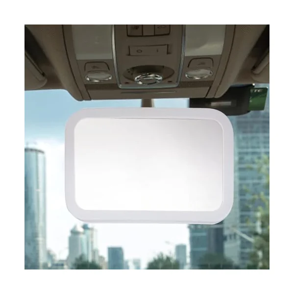 Car Seat Mirror for Rear Facing LED Rear Seat Monitor | Dimmable USB Backseat Car Interior Mirror for Travel Dash Road Trip Daily Commuting
