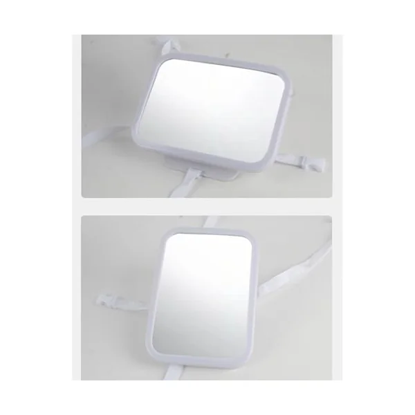 Car Seat Mirror for Rear Facing LED Safety Rearview Observation Glass | Dimmable USB Backseat Car Interior Mirror for Travel Dash Road Trip Daily Commuting