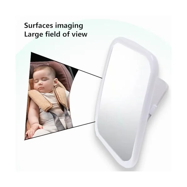 Car Seat Mirror for Rear Facing Safety LED Glass for | Dimmable USB Backseat Car Interior Mirror for Travel Dash Road Trip Daily Commuting