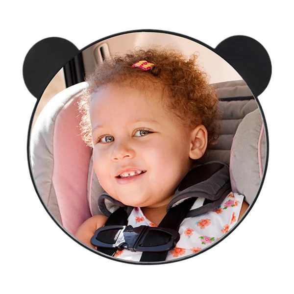 Car Seat Mirror Safety Shatterproof Rearview Monitor No-Shake | Car Seat Mirror for Rear Facing Easy Install Child Safety Travel Accessories Backseat Tiny Small Little Kids Young