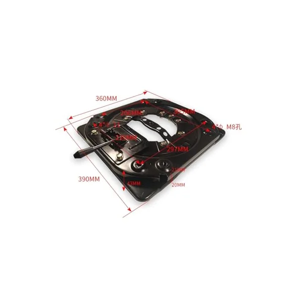 Car seat modification accessories Rotating disc modified RV seat 360° Rotating seat modified Bottom rotating disc Camper Vehicle