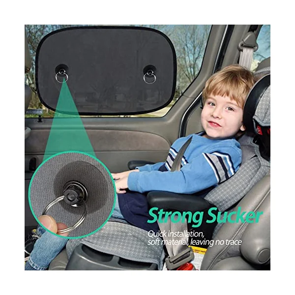 Car Sun Shade, Window Shades for Baby, 50 x 30 CM -2 Pack | Side Windscreen Sunshades, Universal Shade, Blocking Harmful UV Rays Sun Glare Heat for Kids Pets