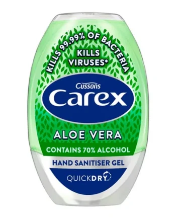 Carex Antibacterial Hand Sanitiser Gel Aloe Vera 50ml
