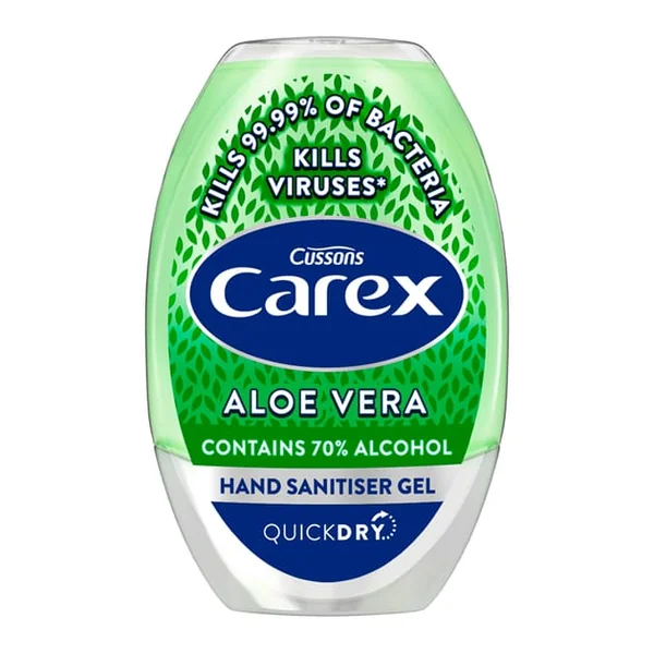 Carex Antibacterial Hand Sanitiser Gel Aloe Vera 50ml