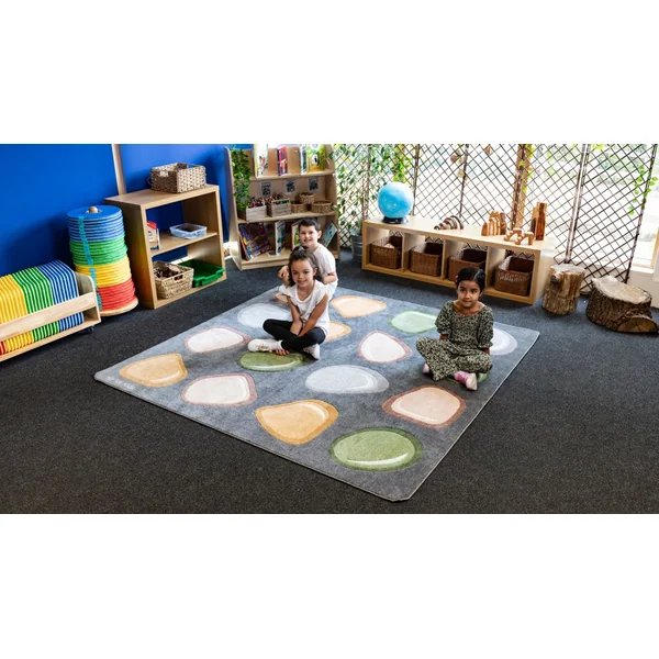 Carved Pebble Placement Carpet 2x2m