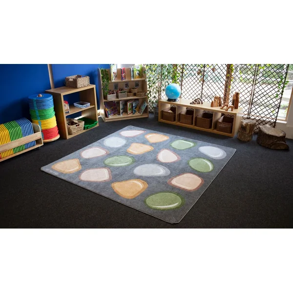 Carved Pebble Placement Carpet 2x2m