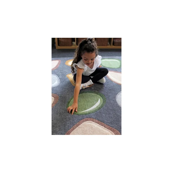 Carved Pebble Placement Carpet 2x2m