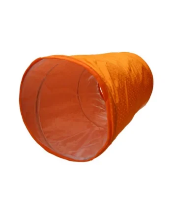 Cat Kitten Hide and Seek Collapsible Pop Up Orange Play Tunnel