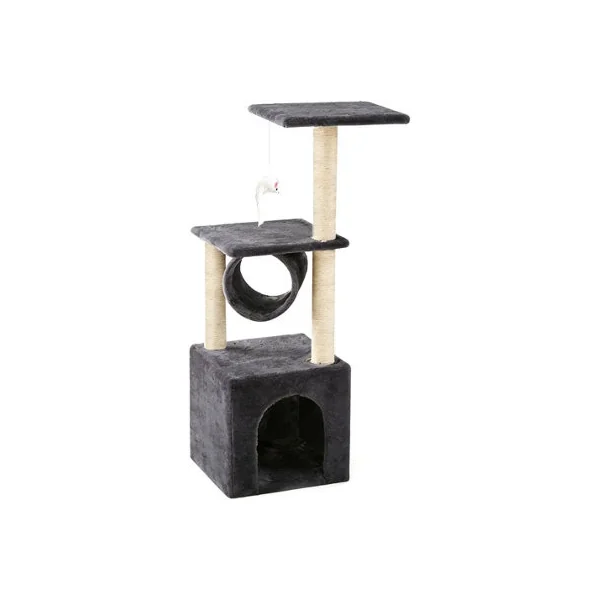 Cat Tree Tower for Indoor Cats 36 Inch Compact Multi Level Cat Furniture Condo Bed Tunnel Plush Platforms Sisal Posts