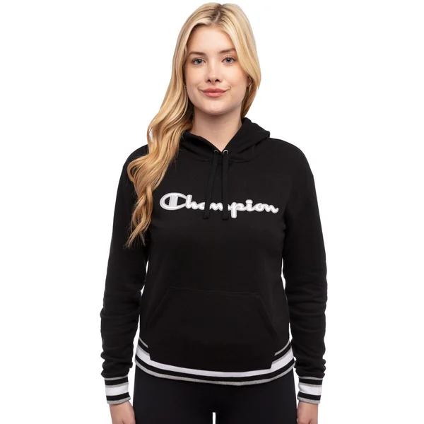 Champion Women’s Pullover Hoody in Black, Large