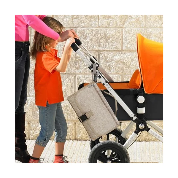 Changing Mat Portable – Detachable Folding Baby Mat, Portable infans Changing Pad | Water-Resistant Easy Clean surfac, Space Saving Travel, Ideal for Strollers Car Seats Outdoor Trips