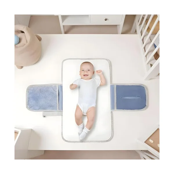 Changing Mat, Waterproof Nappy Changing Mat, Reusable Changing Mat, Travel Accessories for Children's Room, Nursery, Hospital, Travel