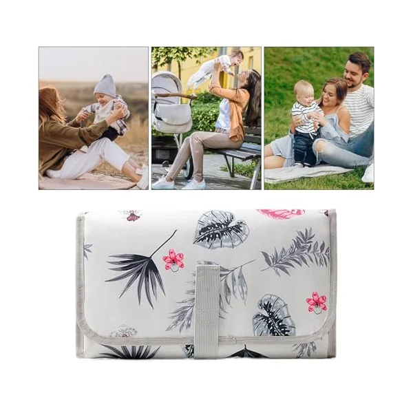 Changing Mat, Waterproof Nappy Changing Mat, Reusable Changing Mat, Travel Accessories for Children's Room, Nursery, Hospital, Travel