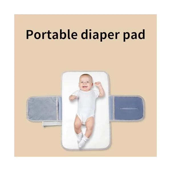 Changing Mat, Waterproof Nappy Changing Mat, Reusable Changing Mat, Travel Accessories for Children's Room, Nursery, Hospital, Travel