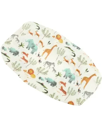 Changing Pad Cover Forest Animals Pattern Cotton Gauze Removable Diaper Changing Mat Sheet for Nursery and Travel