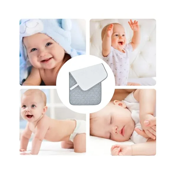 Changing Pad Liners Portable Lightweight Foldable Compact Mat | Portable Child Diaper Changing Pad Foldable Lightweight Portable Washable Diaper Station Travel Station for Travel