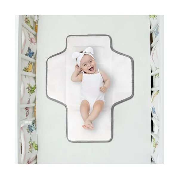 Changing Pad | Shower for Girls with Pillow | Foldable Waterproof Diaper | Changing Pad, Portable Mat for Girl & Boy