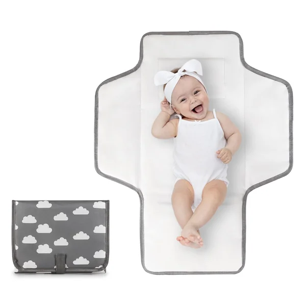 Changing Pad | Shower for Girls with Pillow | Foldable Waterproof Diaper | Changing Pad, Portable Mat for Girl & Boy