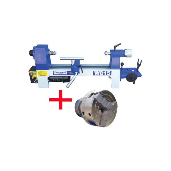 CHARNWOOD W815P Variable Speed Mini Woodturning Lathe with 3 Jaw Chuck