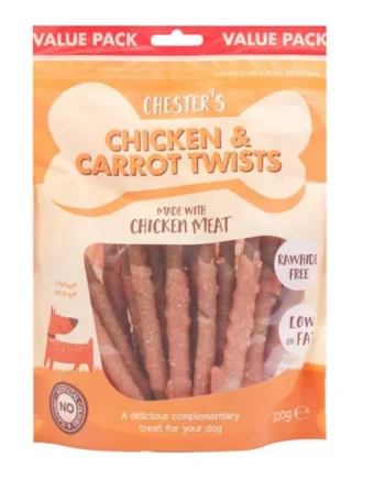 Chester's 320g Chicken & Carrot Twists