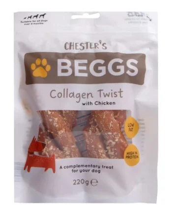 Chester's Beggs Collagen Twist 220g - Chicken