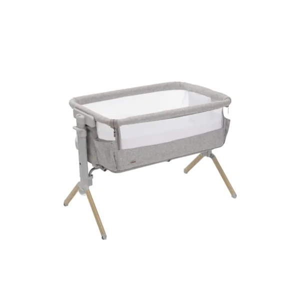 Chicco Next2Me Bedside Crib from birth up to 6 months, Co-sleeping crib with Motion Sensor Light, Travel Bag, Adjustable Height, Storage Pockets and Mattress, Scandinavian, 07087142610930