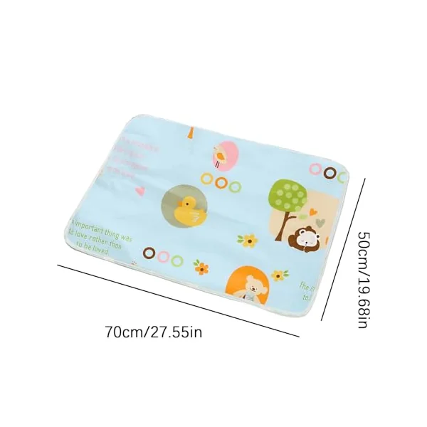 Child Changing Mat Breathable, Washable, Quilted, Absorbent, Waterproof | Travel Diaper Change Mat for Travel Stroller Car Seat Playroom Diaper Bag Childcare Necessities Shower Registry