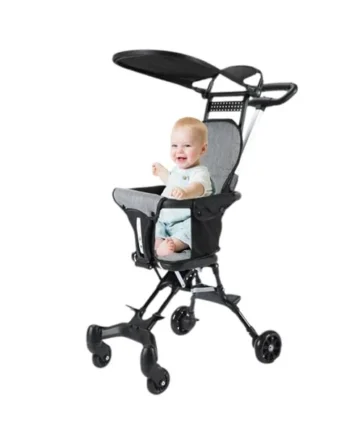 Child Stroller Lightweight Bi-directional Seat Rotatable Wheels | Travel Detachable Canopy Airplane Car Trunk Storage for Traveling Strolling Outing Park