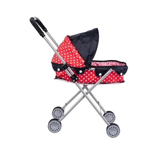 Children Pretend Play Baby Cart Push Cart For Kids With Iron Frame And Oxford Fabric Oxford Fabric Doll