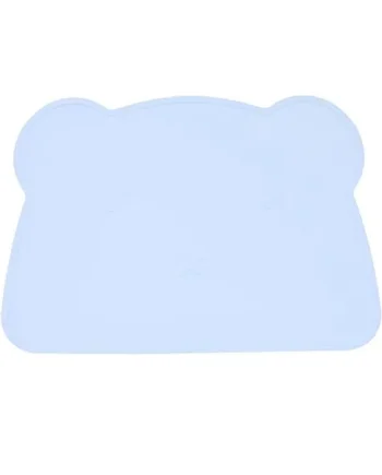 Children's Anti-Skid Silicone mat Children's mat Washable Table Children's mat Western Food mat (Blue)