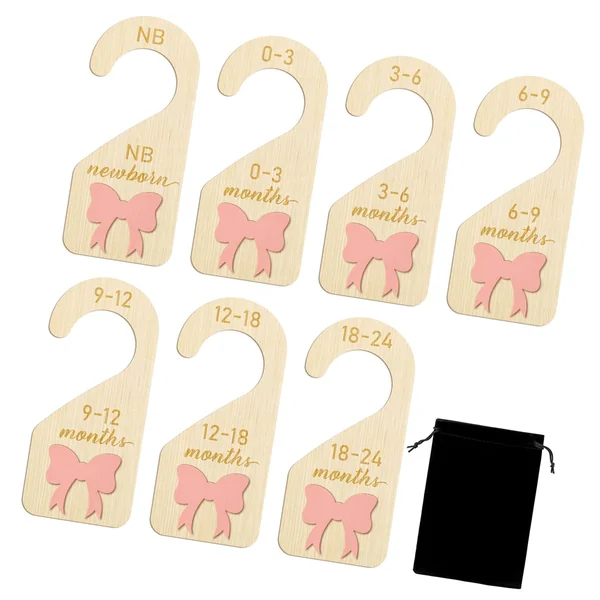 Childrens Wardrobes Dividers Set 7 Wooden Pieces with Fascinating Butterfly Motifs Children ' s Closet Organizers Children ' s Closet Organizers