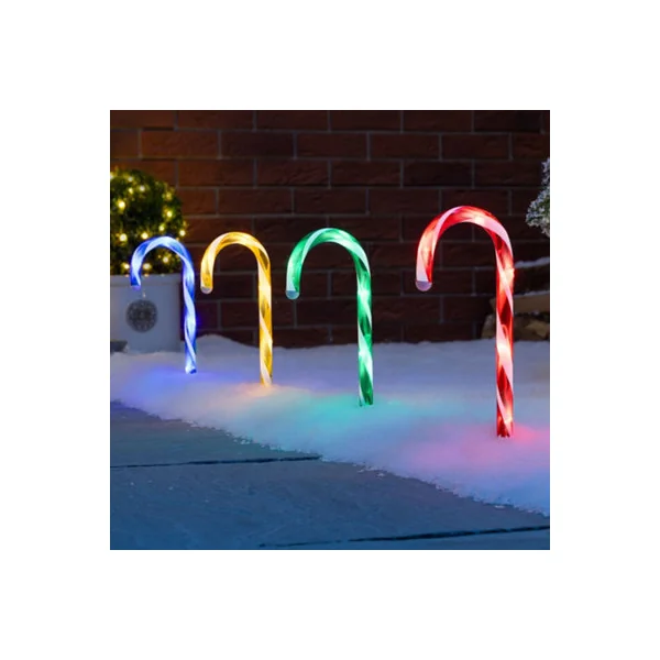 Christow Candy Cane LED Lights Pathway Decorations